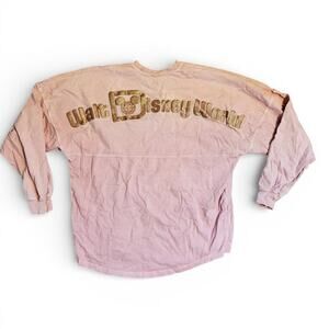 Walt Disney World Limited Edition Disney Rose Gold Glitter Spirit Jersey Size M